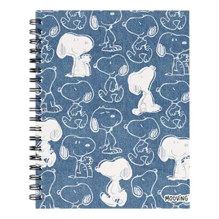 [L62750.2] CUADERNO MOOVING SNOOPY 16X21 CM 80 HOJAS (1205134) T/DURA ESPIRAL