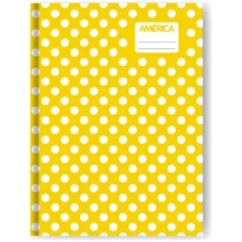 [306074-RAY-AMA] CUADERNO AMERICA 16X21 CM LUNAR AMARILLO 42 HOJAS T/DURA RAYADO
