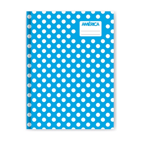 [306074-RAY-CEL] CUADERNO AMERICA 16X21 CM LUNAR CELESTE 42 HOJAS T/DURA RAYADO