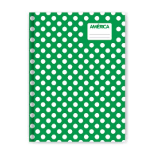CUADERNO AMERICA 16X21 CM LUNAR VERDE 42 HOJAS T/DURA RAYADO