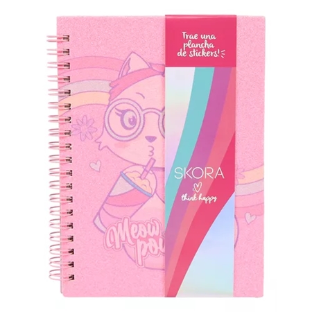 CUADERNO SKORA 18X13 CM 80 HOJAS (35162) ESPIRAL