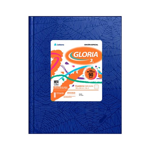 CUADERNO GLORIA 16X21 CM AZUL 42 HOJAS T/DURA