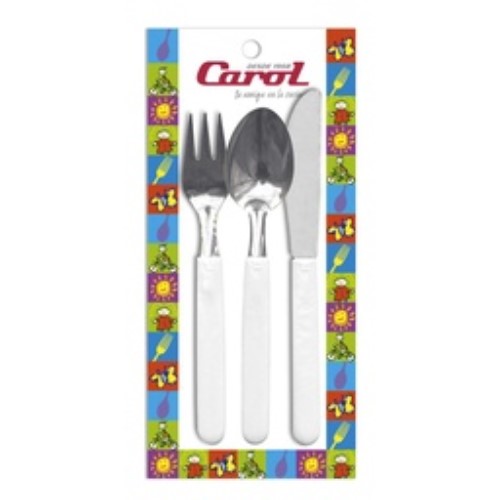 [7792281303606] CUBIERTOS CAROL INFANTIL 3 PIEZAS