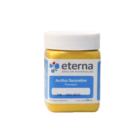 ACRILICO DECORATIVO ETERNA ORO RICO 250 CC (105)