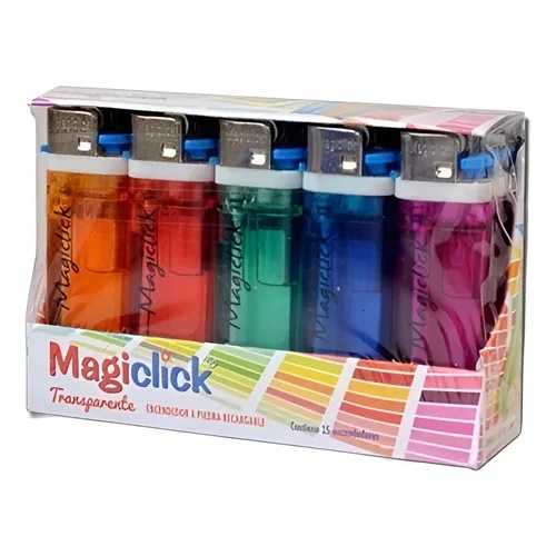 [K0568-006] ENCENDEDOR MAGICLICK COLOR TRANSPARENTE