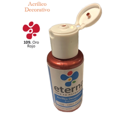 ACRILICO DECORATIVO ETERNA ORO ROJO 50 CC (109)