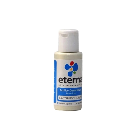 ACRILICO DECORATIVO ETERNA TORNASOL DORADO 50 CC (114)