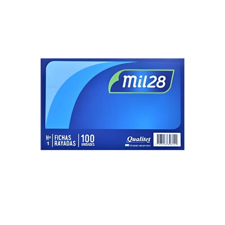 [308266] FICHAS MIL28 N° 1 100 UNID. RAYADAS
