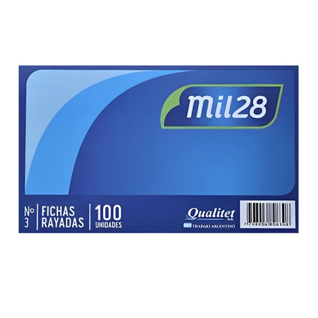 [308268] FICHAS MIL28 N° 3 100 UNID. RAYADAS
