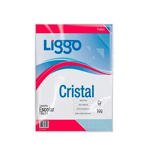FOLIOS LIGGO CRISTAL N°3 100 UNID.