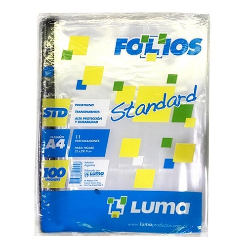 FOLIOS LUMA STANDARD A4 1 UNID.