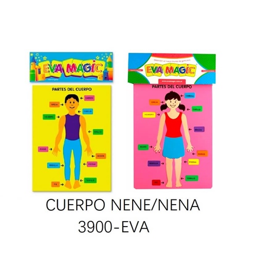 [306650] FORMAS GOMA EVA MAGIC CUERPO HUMANO (3900/1/2/3)