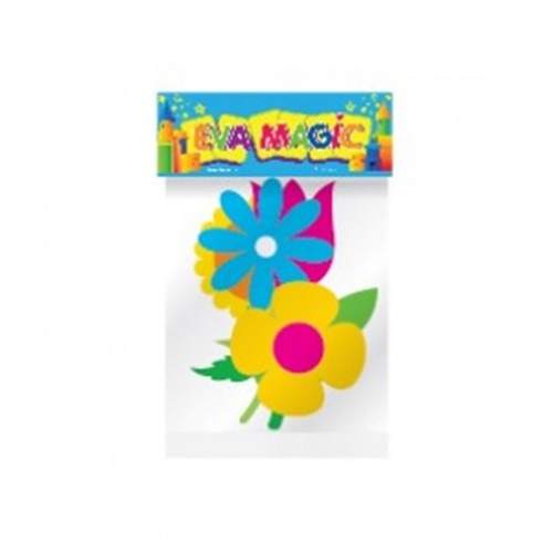 [306644] FORMAS GOMA EVA MAGIC FLORES APLIQUE 5 UNID. (8000)