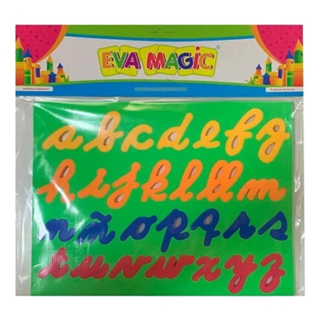 [306638] FORMAS GOMA EVA MAGIC LETRAS CURSIVAS 31 PIEZAS (31)