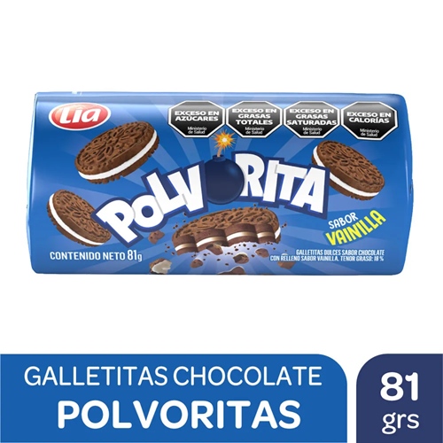 GALLETAS POLVORITA CHOCOLATE VAINILLA 81 GR