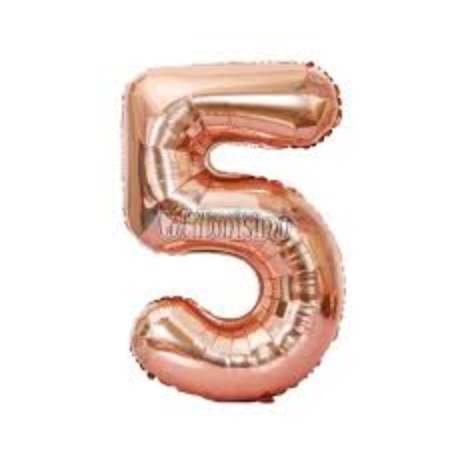 [20006] GLOBOS NUMERO 36 CM METALIZADO ROSE GOLD