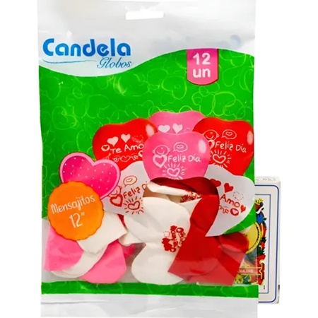 [7798130954647] GLOBOS CANDELA 12" 12 UNID.
