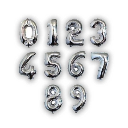 GLOBOS NUMERO 41 CM METALIZADO