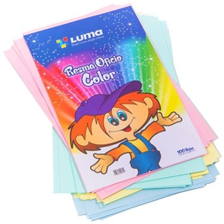 [308483] HOJA LUMA OFICIO COLOR