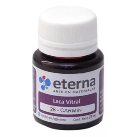 [300127-3] LACA VITRAL ETERNA CARMIN 30 CC