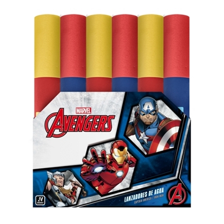 [81503.2] LANZADOR AGUA SEBIGUS AVENGERS 5X37 CM GOMA ESPUMA (8475)