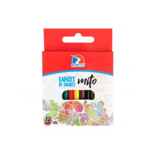 [78397] LAPICES DE COLOR EZCO MITO CORTO 12 UNID. (172102)