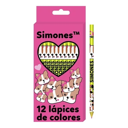 [092626527221] LAPICES DE COLOR CRESKO SIMONES LARGOS 12 UNID.