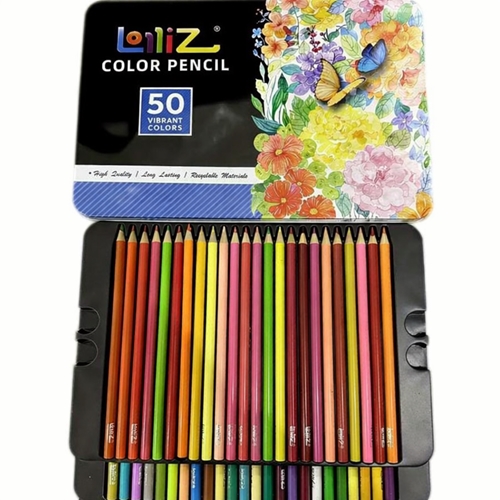 [810550025558] LAPICES DE COLOR LOLLIZ 50 UNID. LATA
