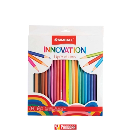 LAPICES DE COLOR SIMBALL INNOVATION LARGOS 24 UNID. (0215029924)