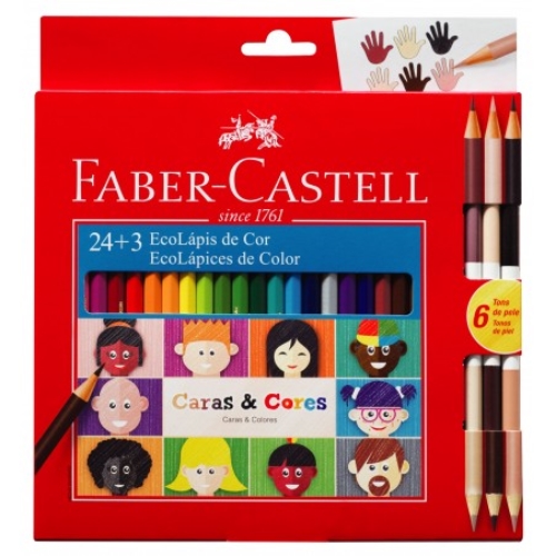 [303201] LAPICES DE COLOR FABER-CASTEL LARGOS 24 UNID.