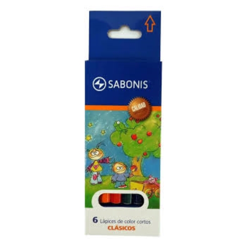 [303180] LAPICES DE COLOR SABONIS CORTO 6 UNID. (7001)