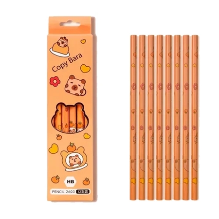 LAPIZ GRAFITO CAPYBARA CON GOMA 2B (6222)