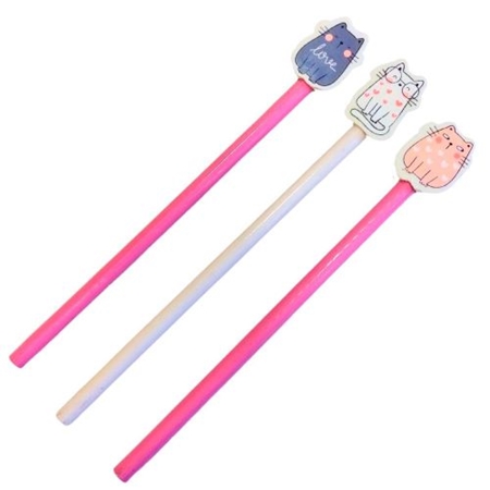 [L73167-3] LAPIZ GRAFITO COLOURS CON GOMA FANTASIA