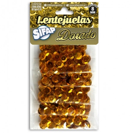 LENTEJUELAS SIFAP DORADA (87763)