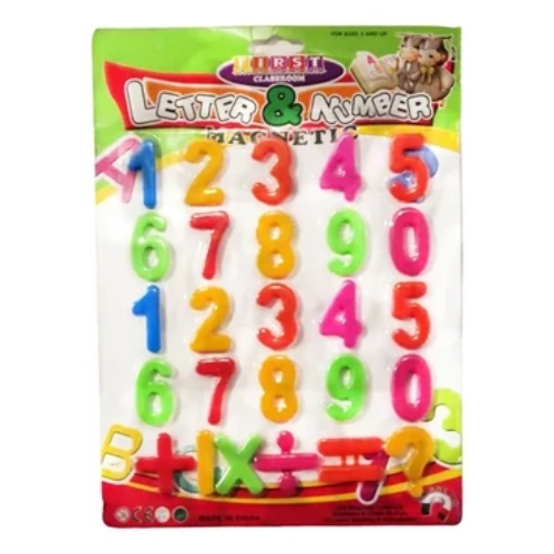 [307453] IMANES DIDACTICOS KATANA LETRAS Y NUMEROS 20 UNID. (742403) 17X25 CM