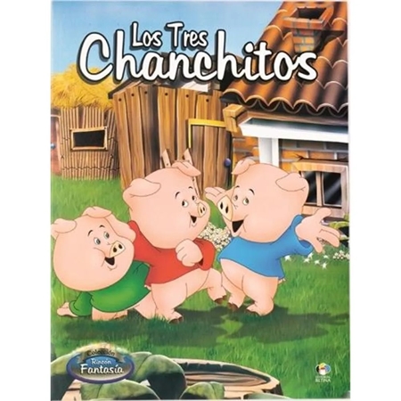 LIBRO DE CUENTOS BETINA RINCON FANTASIA LOS 3 CHANCHITOS