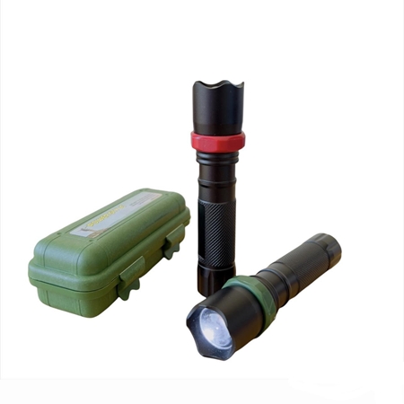 [LI-1013] LINTERNA LED POWER STYLE RECARGABLE, CON ZOOM NEGRA