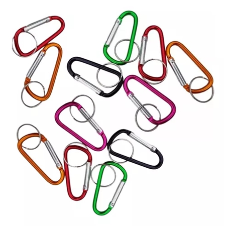 LLAVERO MOSQUETON METAL 6 CM