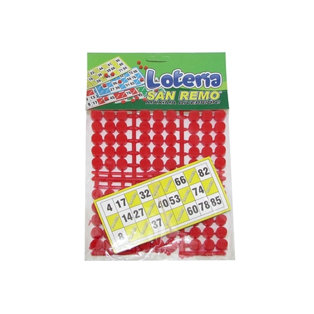 LOTERIA SAN REMO 12 CARTONES BOLSA