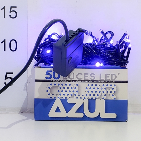 LUZ LED AZUL 50 LUCES