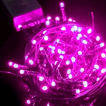 [40.86150-5] LUZ LED ROSA 50 LUCES
