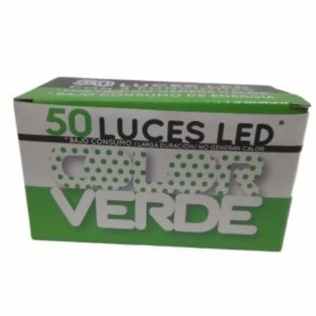 [40.86150-3] LUZ LED VERDE 50 LUCES