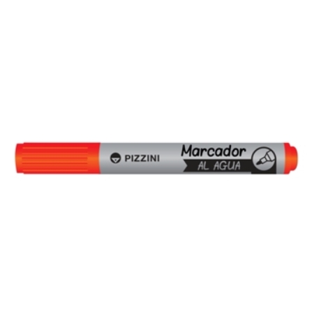 [L73847] MARCADOR AL AGUA PIZZINI REDONDO ROJO (1140)