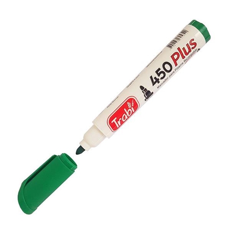 MARCADOR PIZARRA TRABI REDONDO VERDE (450)