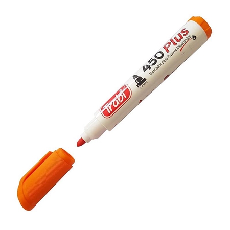 MARCADOR PIZARRA TRABI PLUS NARANJA (450)
