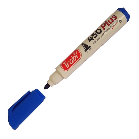 MARCADOR PIZARRA TRABI PLUS AZUL (450)