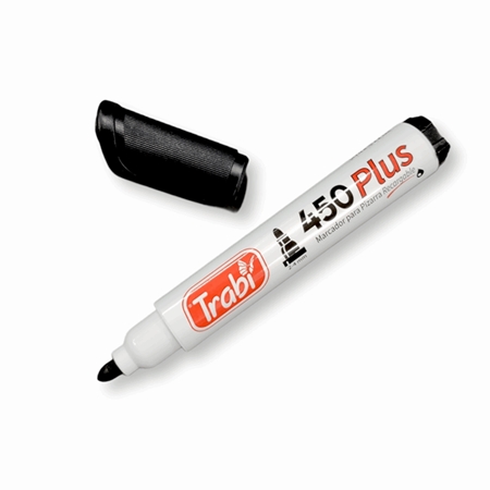 [303803-1] MARCADOR PIZARRA TRABI PLUS NEGRO (450)