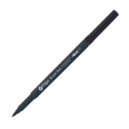 MARCADOR FILGO BRUSH PUNTA PINCEL NEGRO (035)