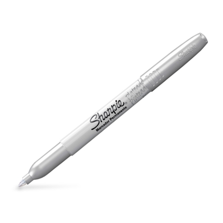 MARCADOR SHARPIE METALIC PUNTA FINA PLATA