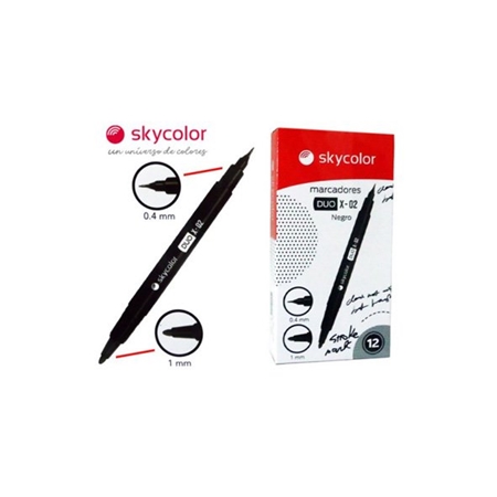 [303400] MARCADOR SKYCOLOR DUO DOBLE PUNTA (X-02)